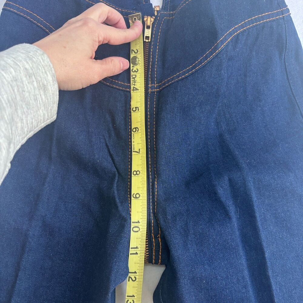 VTG Rag City Blues Los Angeles Zip Around Jeans Womens 26x36 USA Made 70s Disco - Picture 12 of 14